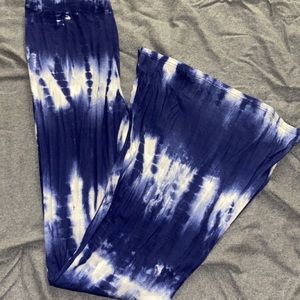 Tie dye flare pants